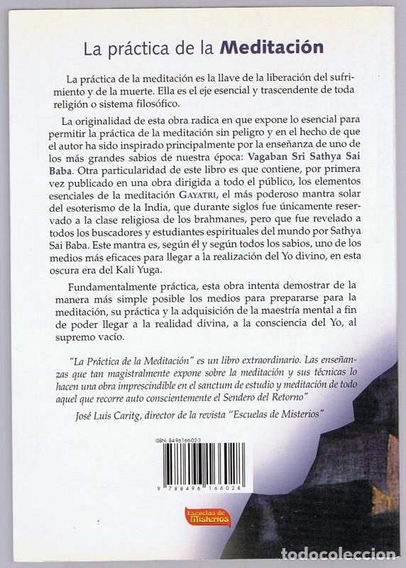 Libros de segunda mano: LA PR&Aacute;CTICA DE LA MEDITACI&Oacute;N MICHEL COQUET - Foto 2