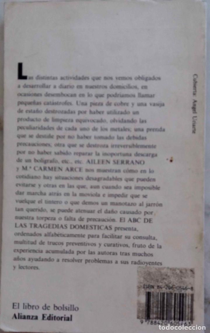 Libros de segunda mano: ABC DE LAS TRAGEDIAS DOMESTICAS. AILLEN SERRANO. M&ordm; CARMEN ARCE. LIBRO ALIANZA EDITORIAL - Foto 2