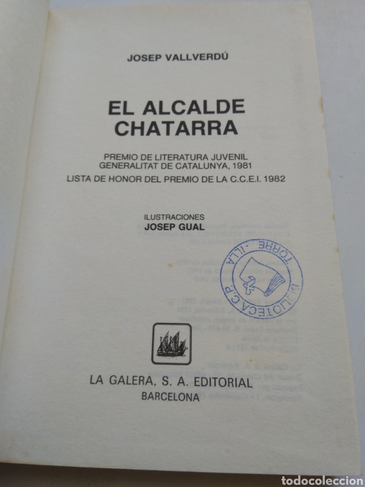 Libros de segunda mano: EL ALCALDE CHATARRA/JOSEP VALVERD&Uacute; - Foto 3
