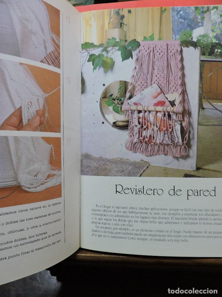 Libros de segunda mano: Escuela de artesan&iacute;a. Macram&eacute;. Ediciones Iberoamericanas Quorum 1988 - Foto 4