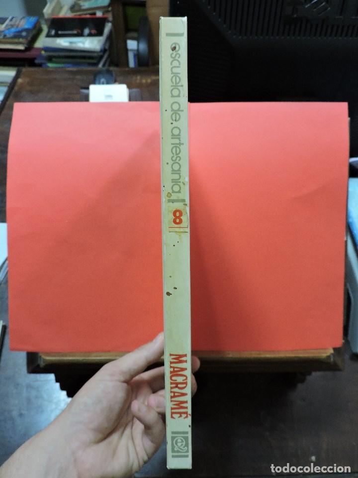 Libros de segunda mano: Escuela de artesan&iacute;a. Macram&eacute;. Ediciones Iberoamericanas Quorum 1988 - Foto 5