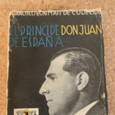 Libros de segunda mano: EL PRÍNCIPE DON JUAN DE ESPAÑA (BOLS 9). Lote 274607673