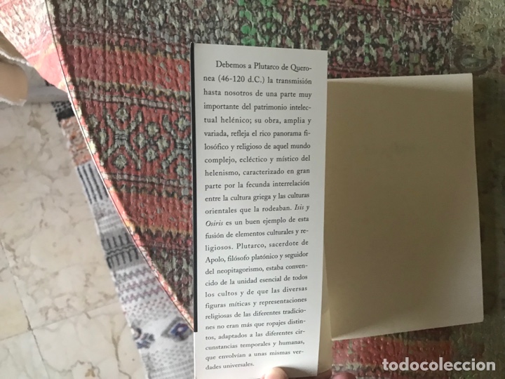 Libros de segunda mano: Isis y Osiris. Plutarco - Foto 4