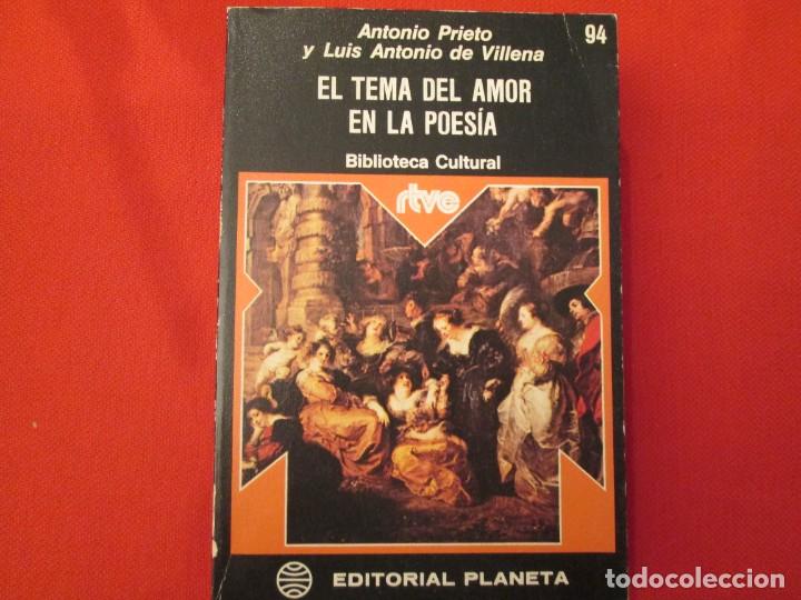 Libros de segunda mano: EL TEMA DEL AMOR EN LA POESIA - Foto 1