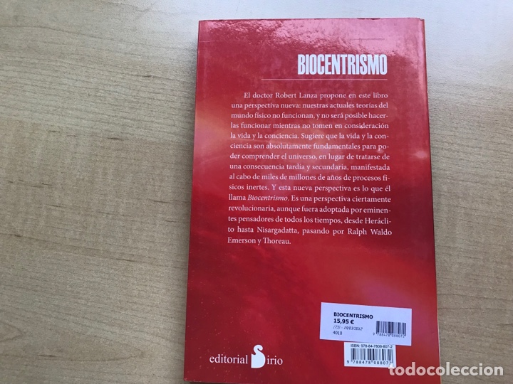Libros de segunda mano: Biocentrismo. Robert Lanza. Sirio - Foto 3