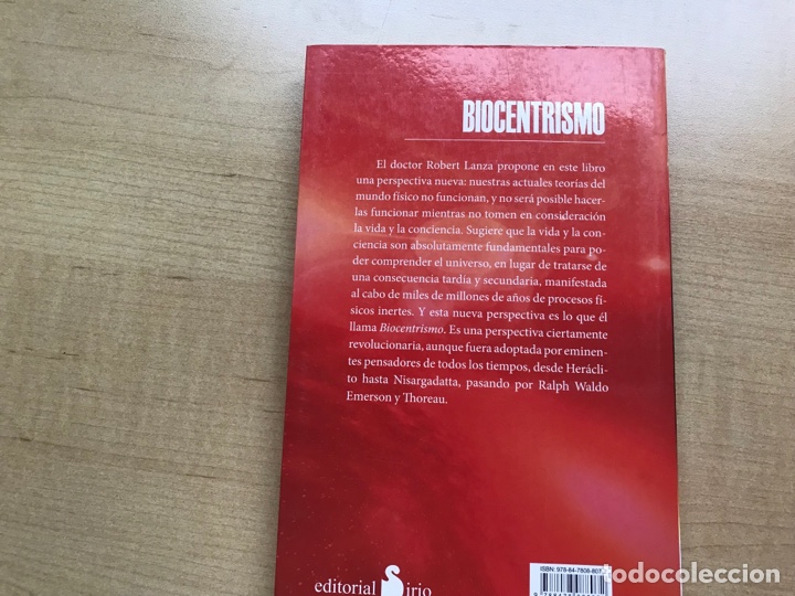 Libros de segunda mano: Biocentrismo. Robert Lanza. Sirio - Foto 3