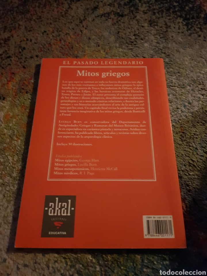 Libros de segunda mano: Mitos Griegos libro antiguo - Foto 2