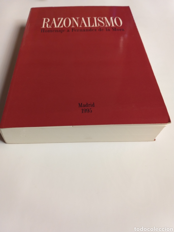 Libros de segunda mano: Razonalismo. Homenaje a Fern&aacute;ndez de la Mora - Foto 2