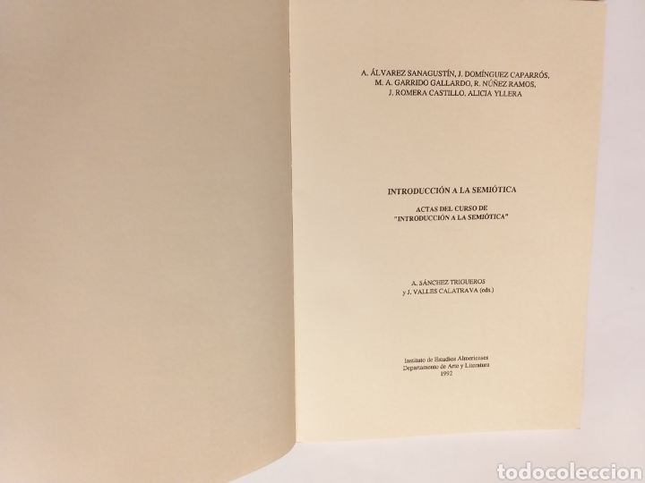 Libros de segunda mano: Introducci&oacute;n a la semi&oacute;tica. Actas del curso de Introducci&oacute;n a la semi&oacute;tica - Foto 5
