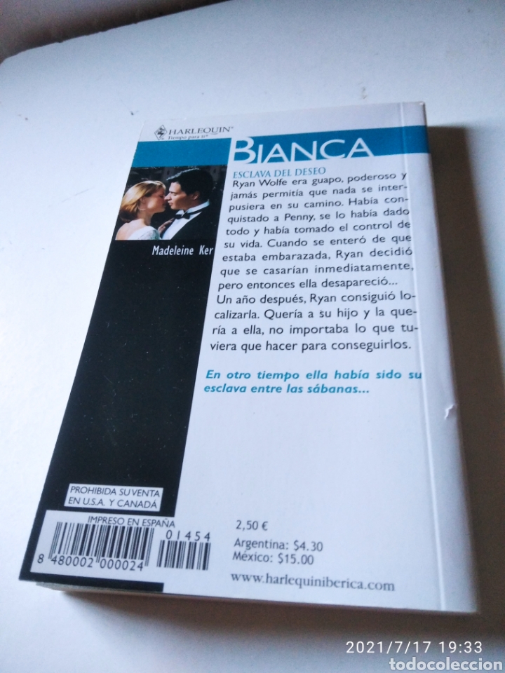 Libros de segunda mano: Libro Bianca, esclava del deseo, Madeleine Ker - Foto 4