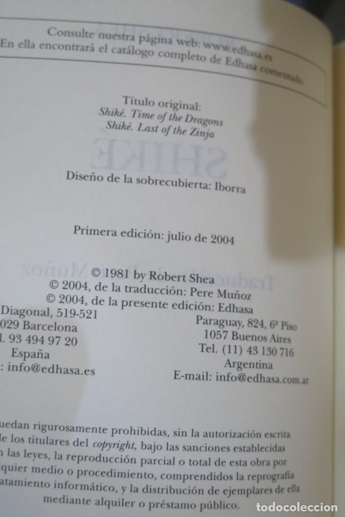 Libros de segunda mano: 2004.- SHIK&Eacute;. SAMURAIS, DRAGONES Y ZINJAS. ROBERT SHEA - Foto 2