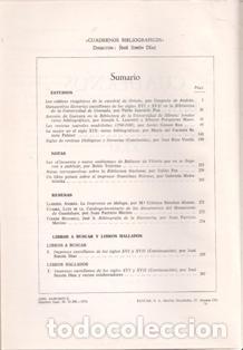 Libros de segunda mano: Cuadernos Bibliogr&aacute;ficos n&ordm; 31. CSIC - Foto 2