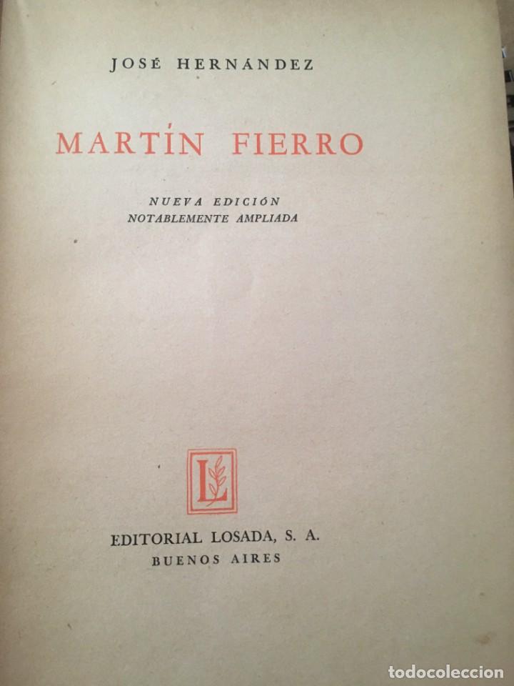 Libros de segunda mano: Mart&iacute;n Fierro de Jos&eacute; Hern&aacute;ndez - Foto 2