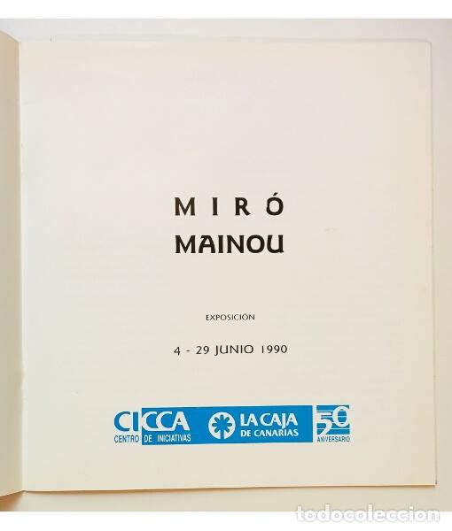Libros de segunda mano: MIR&Oacute; MAINOU. MIR&Oacute; MAINOU. CICCA. 1990. - Foto 2