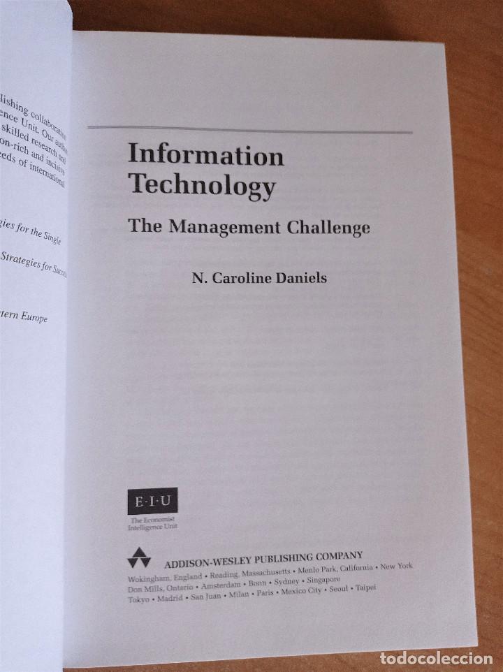 Libros de segunda mano: Information Technology, The Management Challenge, N. Caroline Daniels, 1994 - Foto 2