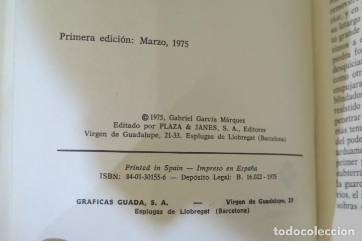 Libros de segunda mano: 1975.- EL OTO&Ntilde;O DEL PATRIARCA. G. GARC&Iacute;A M&Aacute;RQUEZ - Foto 2