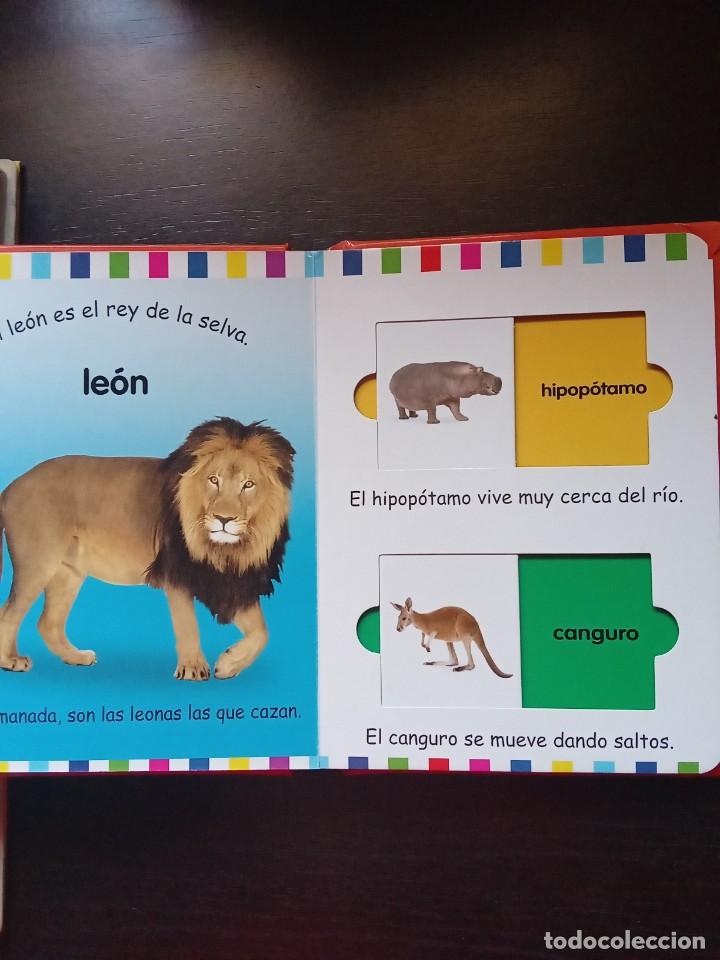 Libros de segunda mano: Animales Salvajes.Desliza y aprende. - Foto 4