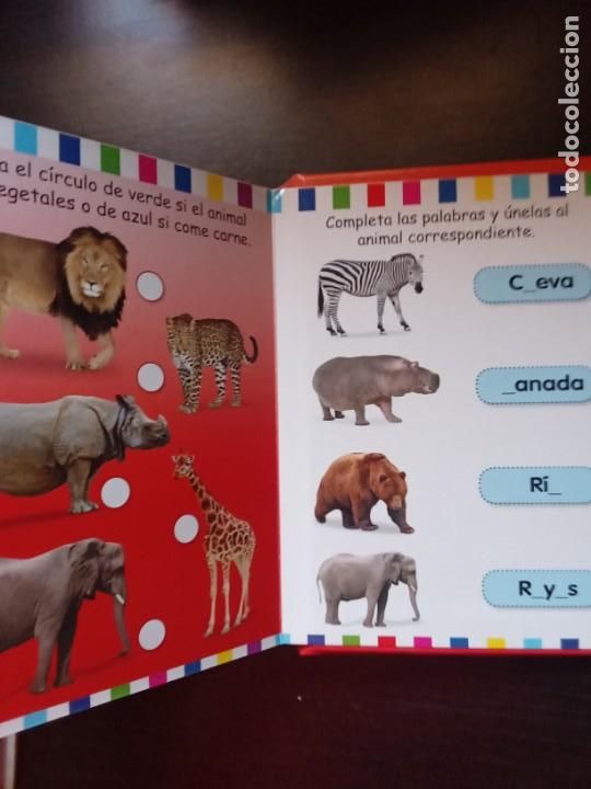 Libros de segunda mano: Animales Salvajes.Desliza y aprende. - Foto 6