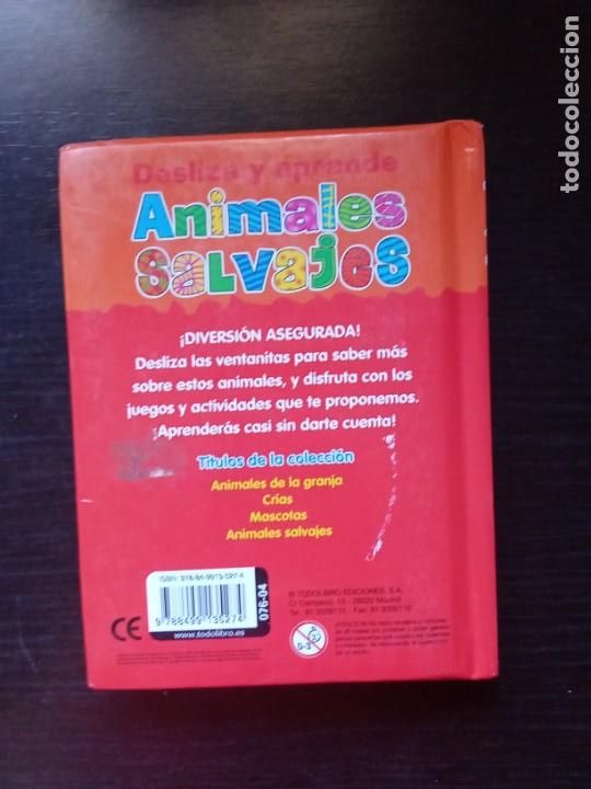 Libros de segunda mano: Animales Salvajes.Desliza y aprende. - Foto 7