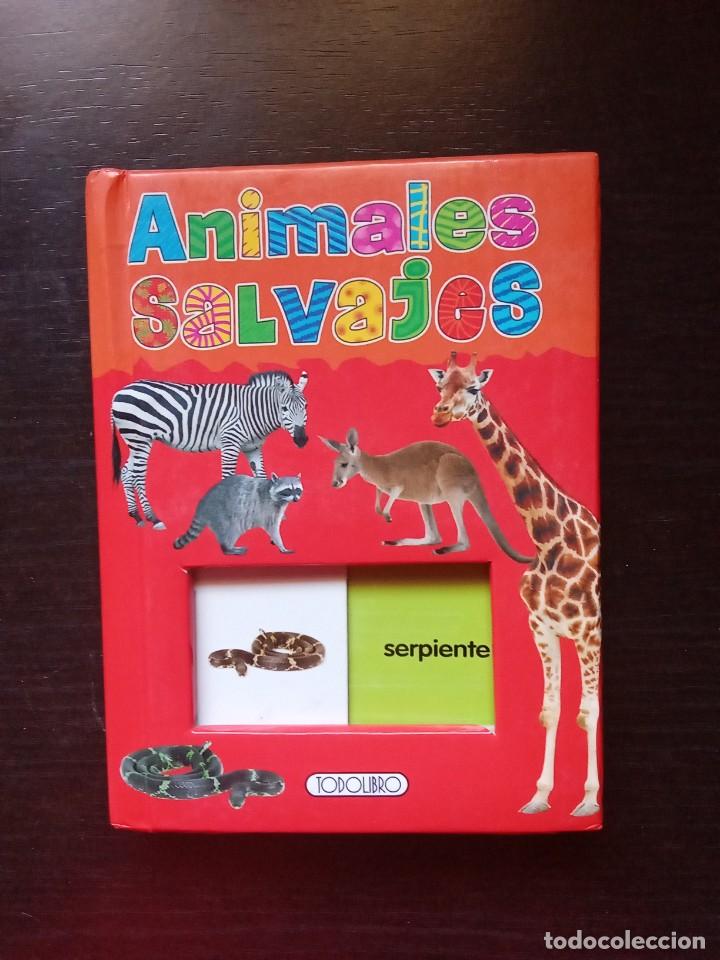 Libros de segunda mano: Animales Salvajes.Desliza y aprende. - Foto 1