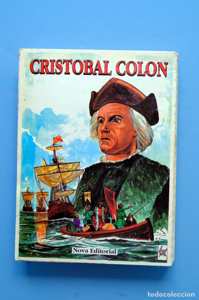 Libros de segunda mano: CRISTOBAL COL&Oacute;N. COMIC EN 18 P&Aacute;GINAS-POSTALES. NOVA EDITORIAL - Foto 1
