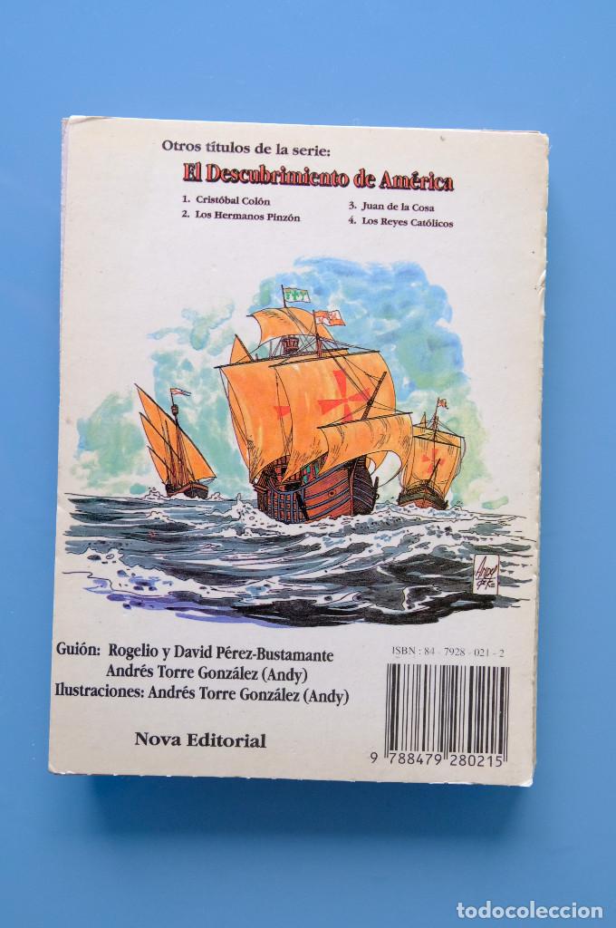 Libros de segunda mano: CRISTOBAL COL&Oacute;N. COMIC EN 18 P&Aacute;GINAS-POSTALES. NOVA EDITORIAL - Foto 6