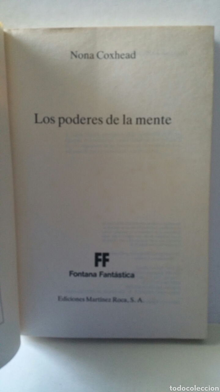 Libros de segunda mano: Los poderes de la mente. Nona Coxhead, 1989. - Foto 4