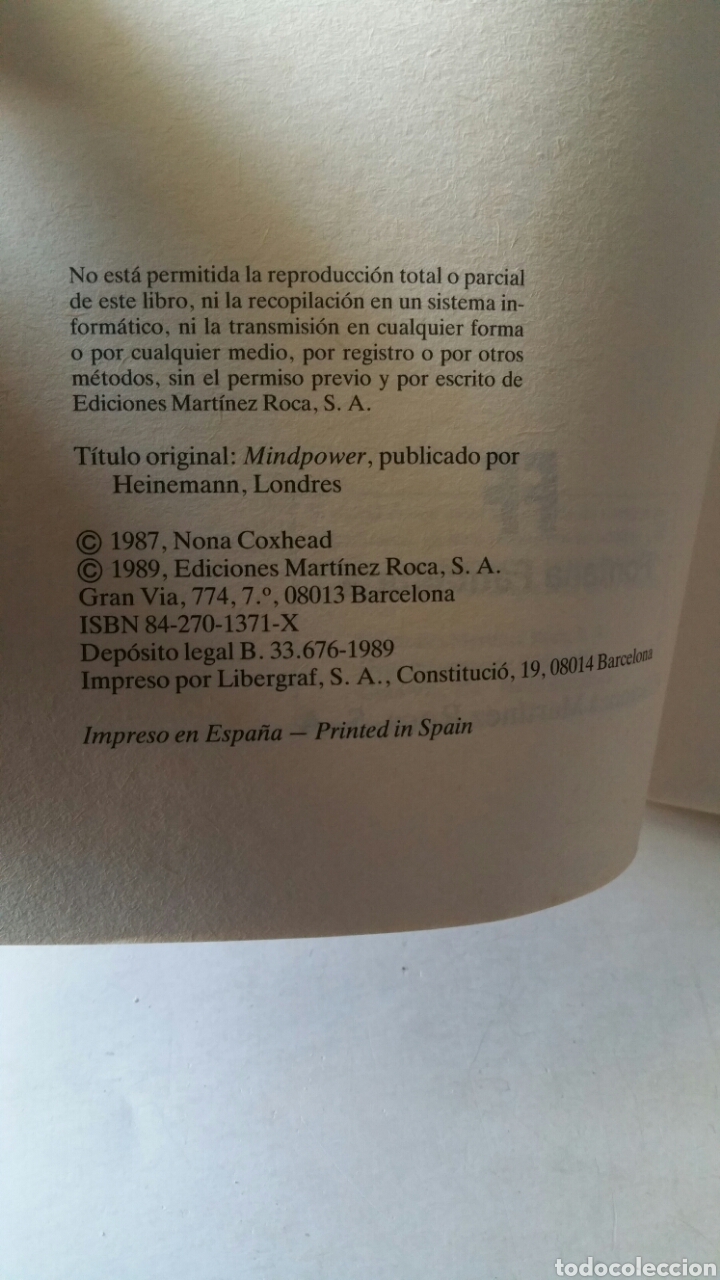Libros de segunda mano: Los poderes de la mente. Nona Coxhead, 1989. - Foto 5