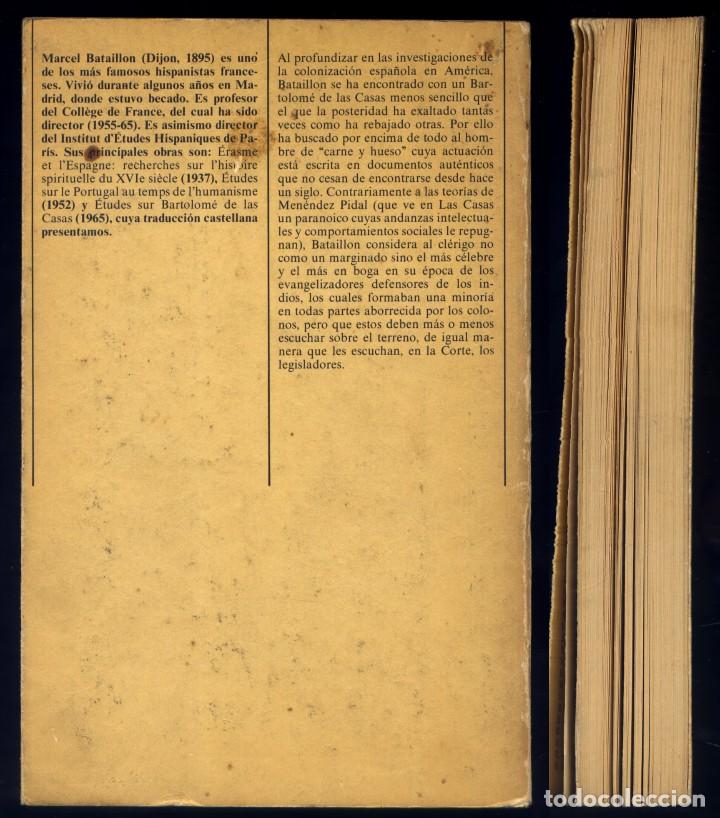 Libros de segunda mano: BATAILLON, Marcel. Estudios sobre Bartolom&eacute; de las Casas. 1976. - Foto 2