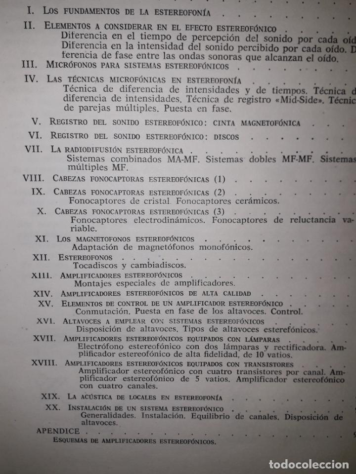 Libros de segunda mano: LA ESTEREOFON&Iacute;A EN 20 LECCIONES - Foto 2