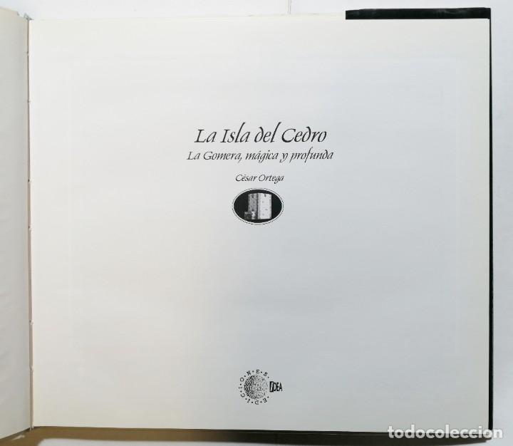 Libros de segunda mano: C&Eacute;SAR ORTEGA. LA ISLA DEL CEDRO. 1995. LA GOMERA, CANARIAS. - Foto 2