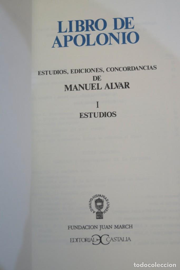Libros de segunda mano: 1976.- LIBRO DE APOLONIO. ED. MANUEL ALVAR. CASTALIA. 3 TOMOS - Foto 2