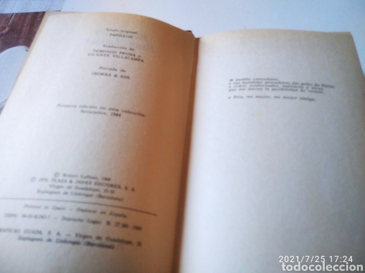 Libros de segunda mano: Papillon por Henri Charriere - Foto 4