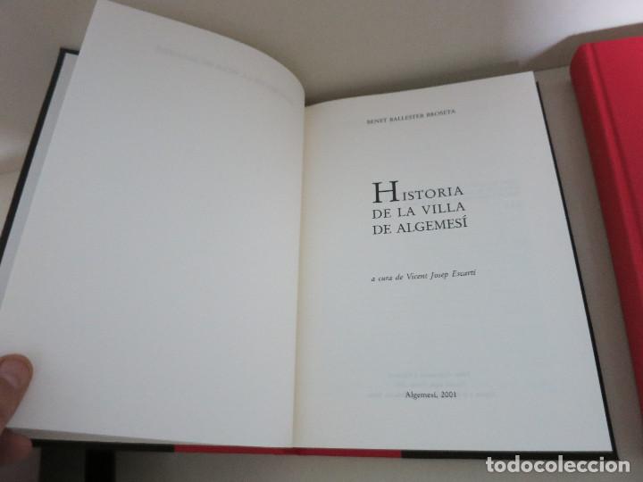 Libros de segunda mano: HISTORIA DE LA VILA DE ALGEMESI VICENT JOSEP ESCARTI - Foto 3