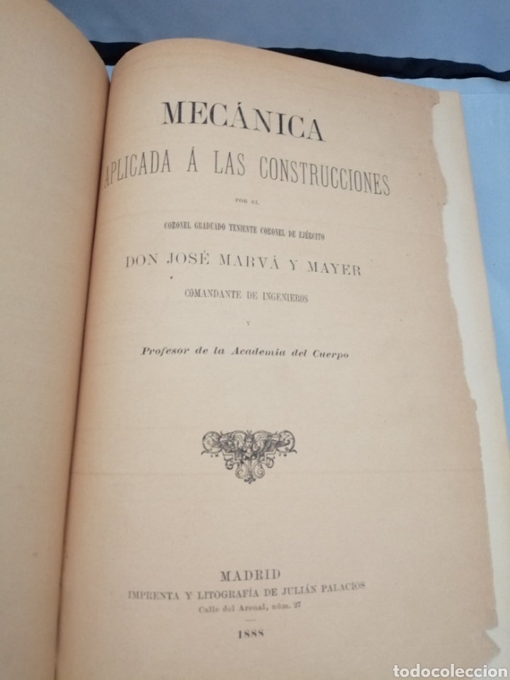 Libros de segunda mano: MEC&Aacute;NICA APLICADA A LAS CONSTRUCCIONES (PRIMERA EDICI&Oacute;N) - Foto 3