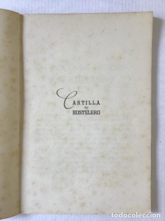 Libros de segunda mano: CARTILLA DEL HOSTELERO. - Foto 2