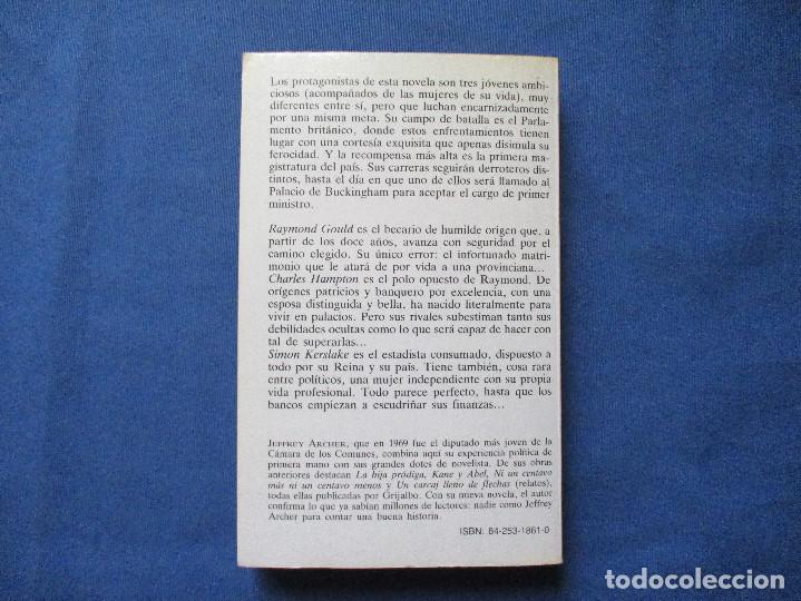 Libros de segunda mano: LA CARRERA HACIA EL PODER / JEFFREY ARCHER - Foto 3