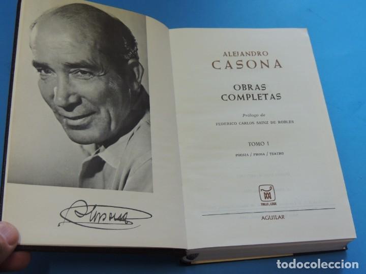Libros de segunda mano: ALEJANDRO CASONA.- OBRAS COMPLETA. AGUILAR. 2TOMOS EDICI&Oacute;N COMPLETA - Foto 4