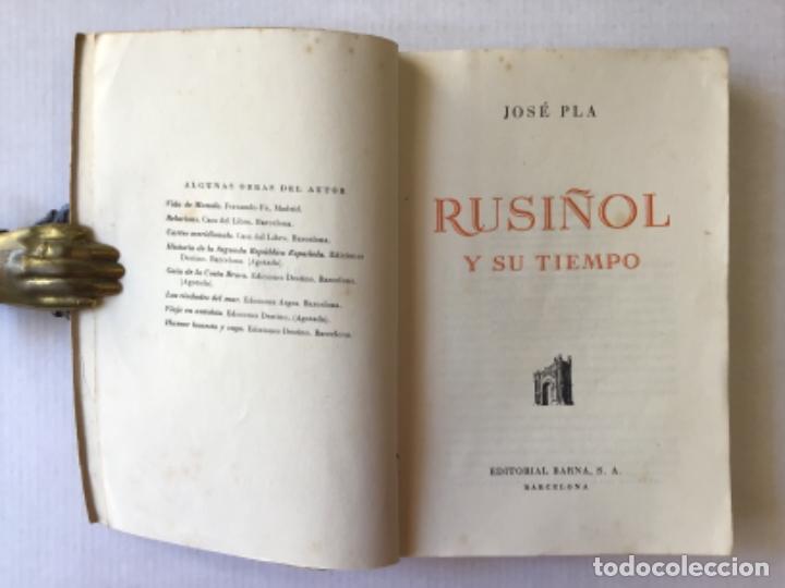 Libros de segunda mano: RUSI&Ntilde;OL Y SU TIEMPO. - PLA, Jos&eacute;. - Foto 2