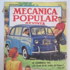 Libros de segunda mano: REVISTA MECANICA POPULAR 168 PAGINAS 1958