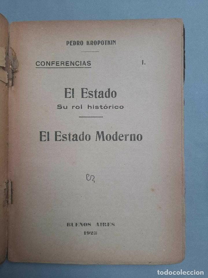 Libros de segunda mano: Pedro Kropotkine - El Estado Moderno 1923 - Foto 2