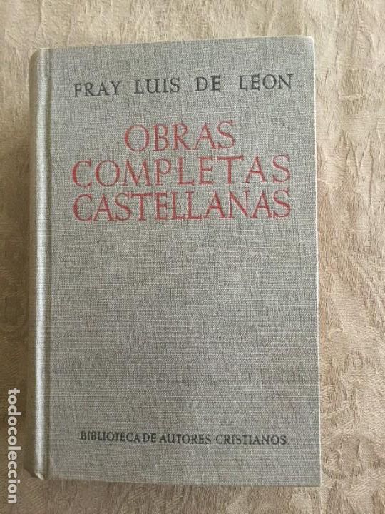 Libros de segunda mano: Obras Completas Castellanas. Fray Luis de Le&oacute;n. - Foto 1