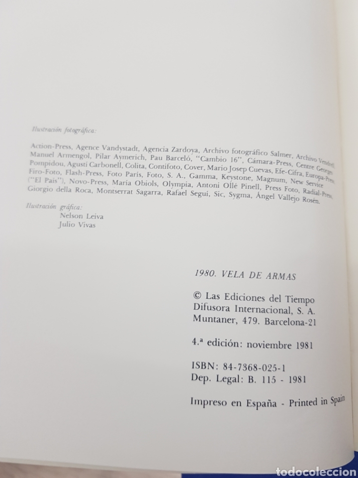 Libros de segunda mano: 1980 Vela de Armas ,Las Ediciones del tiempo - Foto 2