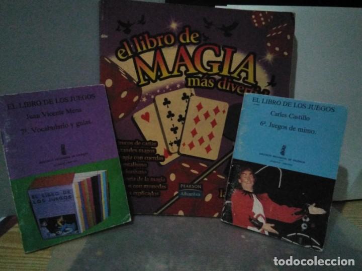 Libros de segunda mano: lote libros de juegos y magia