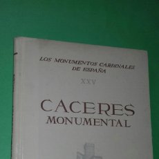 Libros de segunda mano: CARLOS CALLEJO: CACERES MONUMENTAL. ED. PLUS ULTRA, 1960.. Lote 278692928