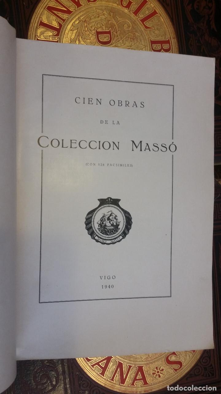 Libros de segunda mano: 1940 - Cien obras de la Colecci&oacute;n Mass&oacute; (con 128 facs&iacute;miles) - Foto 2