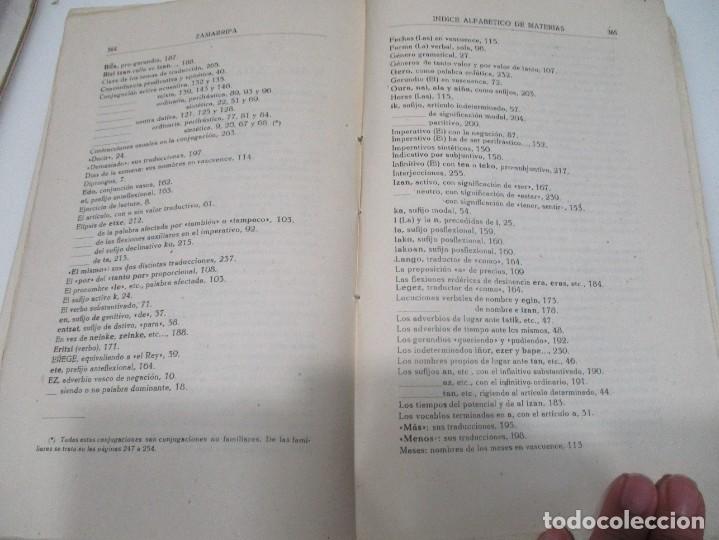 Libros de segunda mano: PABLO DE ZAMARRIPA Y URAGA Gram&aacute;tica Vasca W8430 - Foto 4