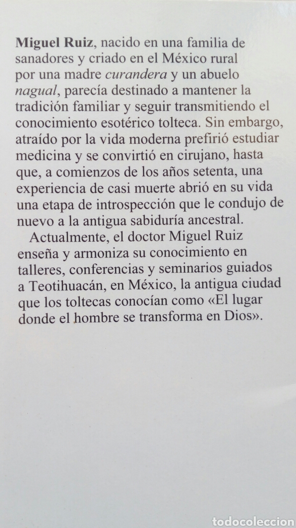 Libros de segunda mano: Los Cuatro Acuerdos. Dr. Miguel Ruiz. - Foto 4