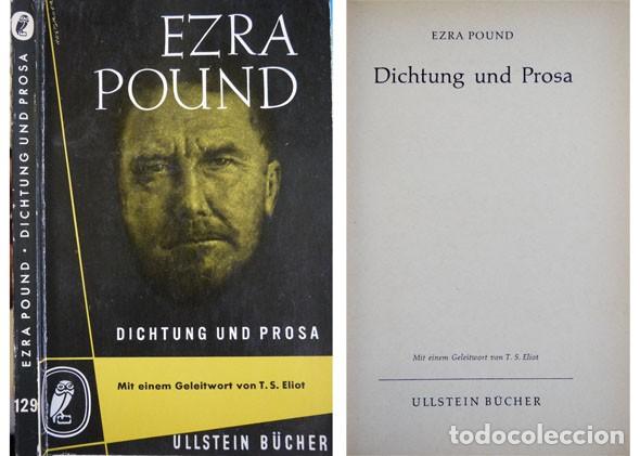 Libros de segunda mano: POUND, Ezra. Dichtung und prosa. 1956. - Foto 1