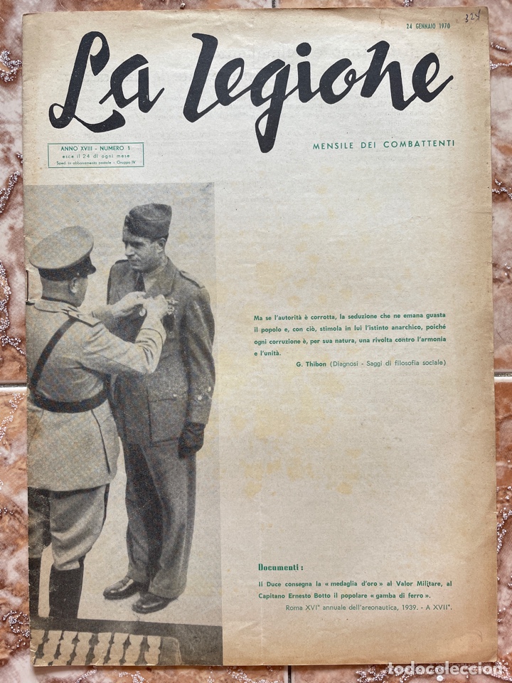 Libros de segunda mano: Revista La Legione XVIII n&uacute;mero 1 (1970)